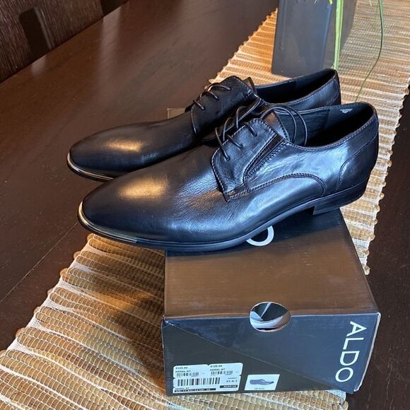 NWOT Aldo black leather oxfords size 11 - Picture 2 of 5